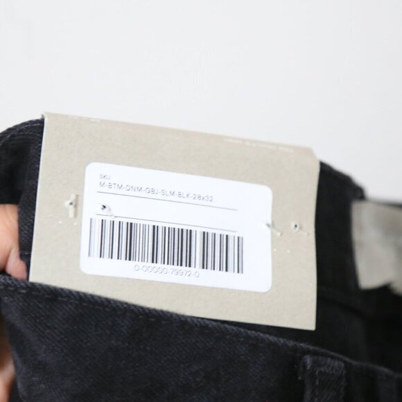NWT Everlane The Slim Fit Jean Low Stretch Men's Black Size 28x32 - Picture 5 of 9